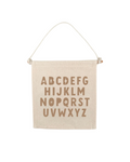 Alphabet (Brown) Canvas Hang Sign