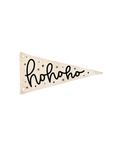 Ho Ho Ho Christmas Canvas Pennant Flag