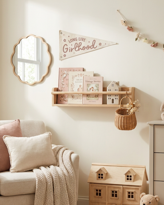 Long Live Girlhood Canvas Pennant Flag