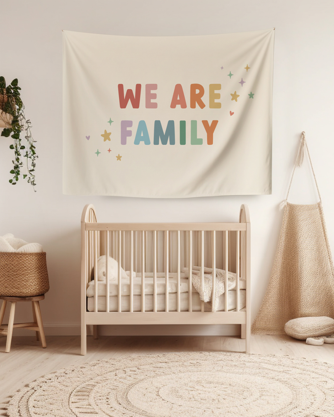 We Are Family Banner (Rainbow)