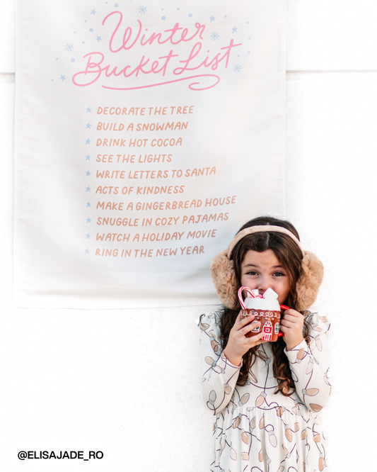 Winter Bucket List Banner (Pink)