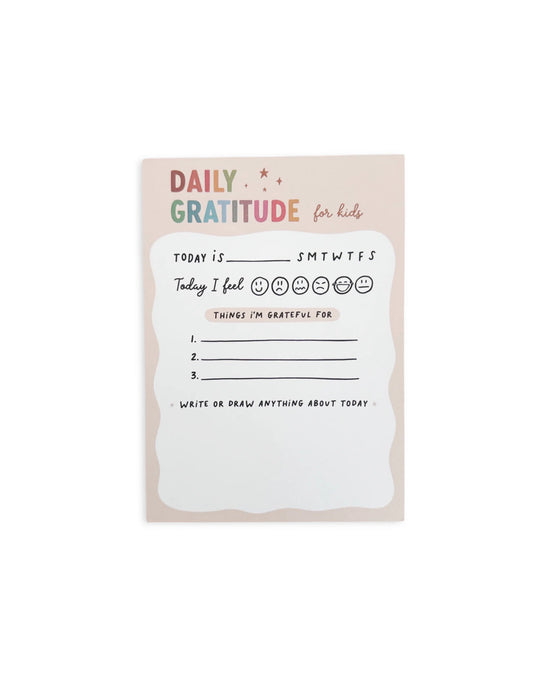 Daily Gratitude For Kids Notepad