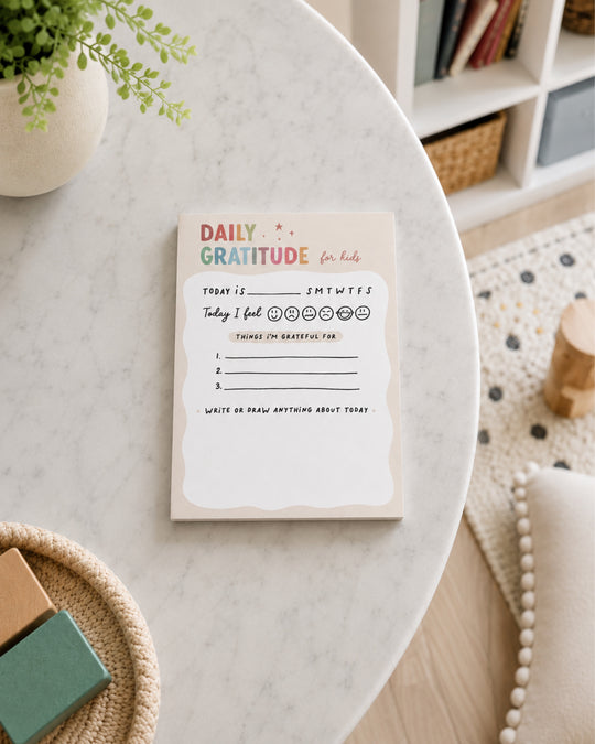 Daily Gratitude For Kids Notepad