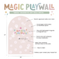 MEGA Magic Playwall - Arch Magnetic Wall Decal for Kids