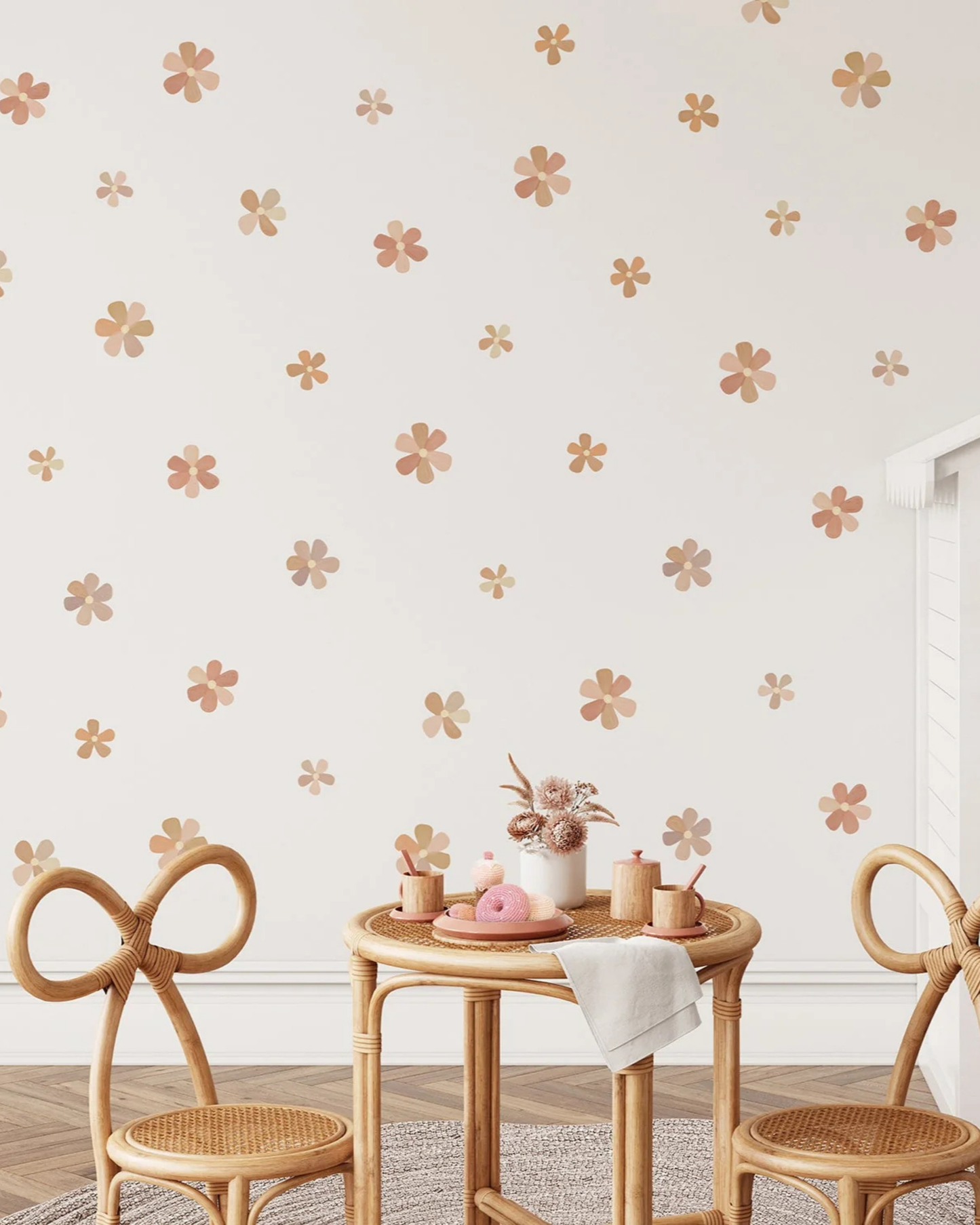 Peel & Stick Fabric Wall Stickers - Flowers