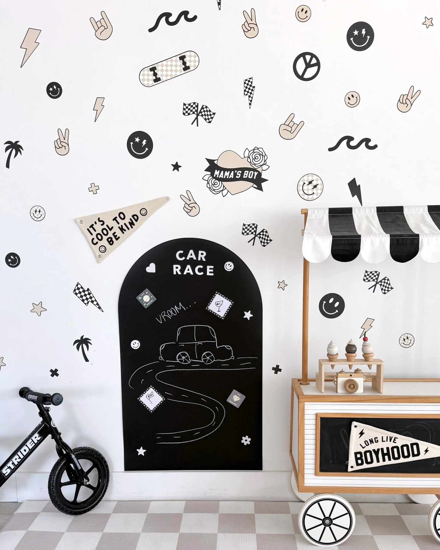 Peel & Stick Fabric Wall Stickers - Boyhood