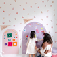 Peel & Stick Fabric Wall Stickers - Abstract Shapes (Girly)