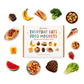Everyday Eats Food Magnets (65 pc set)