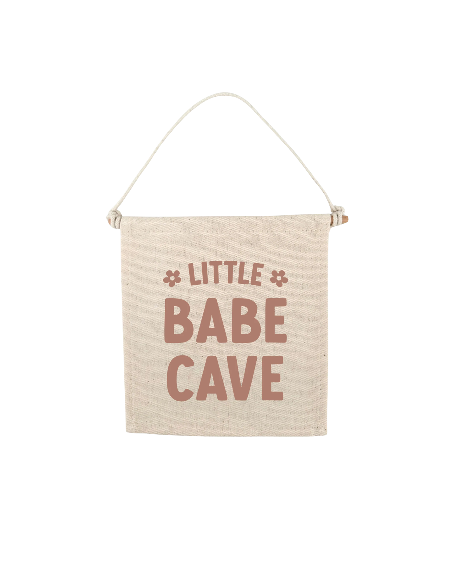 Little Babe Cave Canvas Hang Sign