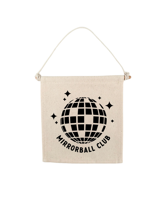 TS Mirrorball Club Swiftie Canvas Hang Sign