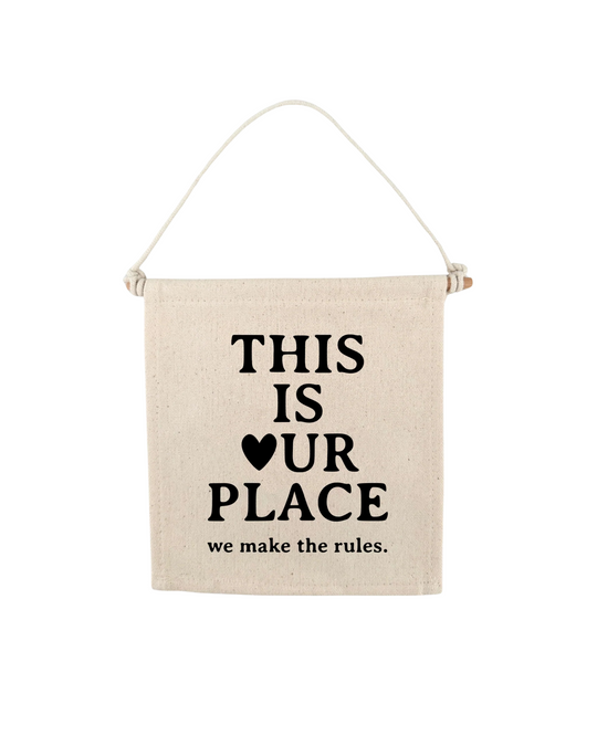 TS This Is Our Place Swiftie Canvas Hang Sign