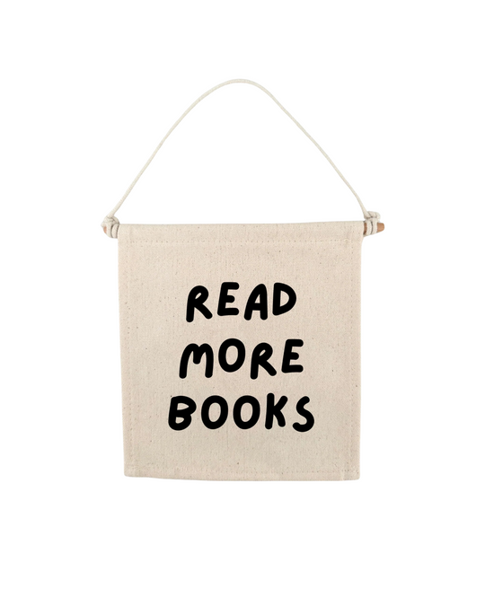 Read More Books Canvas Hang Sign