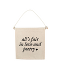 TS All's Fair In Love and Poetry Swiftie Canvas Hang Sign
