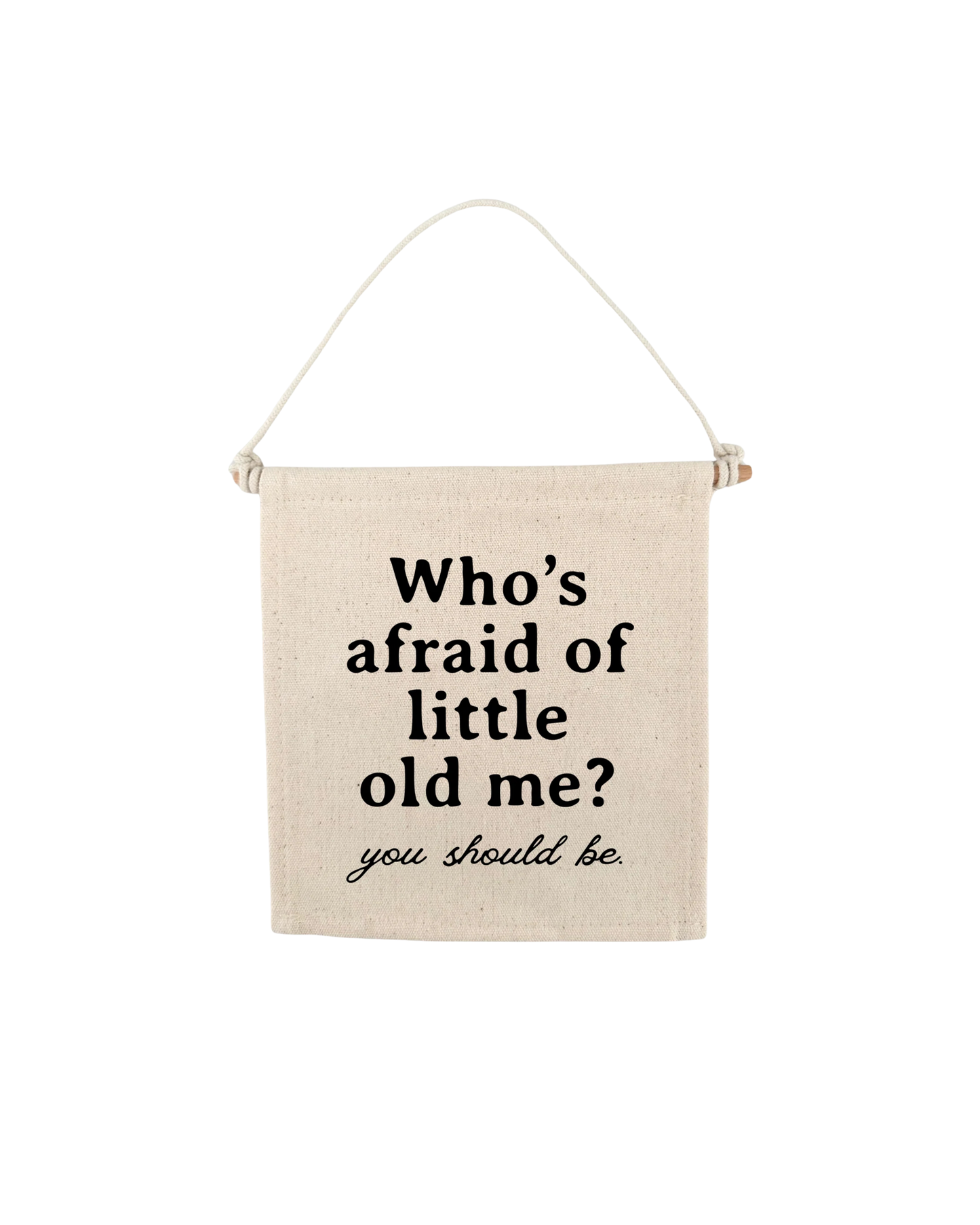 TS Who's Afraid of Little Old Me Swiftie Canvas Hang Sign