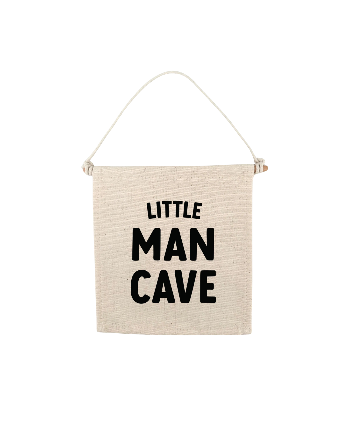 Little Man Cave Canvas Hang Sign