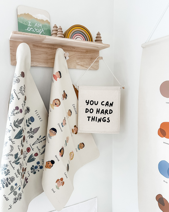 You Can Do Hard Things Canvas Hang Sign