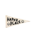 Happy Place Canvas Pennant Flag