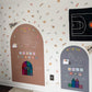 Peel & Stick Fabric Wall Stickers - Abstract Shapes (Earthy)