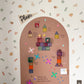 Peel & Stick Fabric Wall Stickers - Abstract Shapes (Earthy)