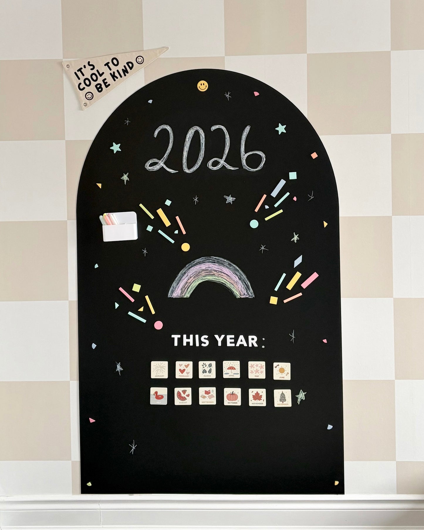 JUMBO Magic Playwall - Arch Magnetic Wall Decal for Kids