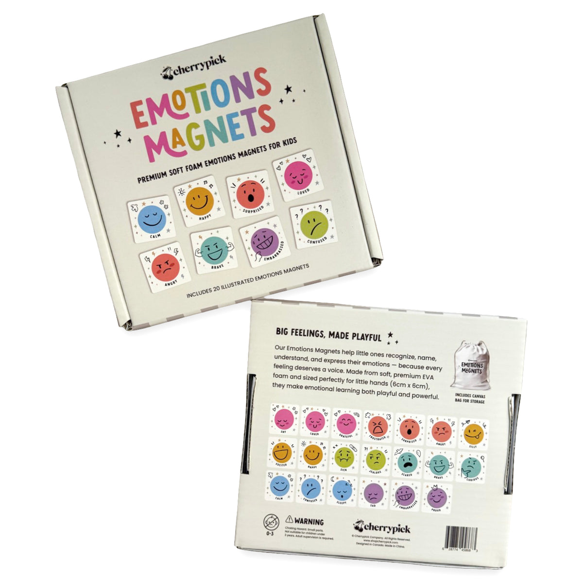 Emotions Magnets - Soft Foam Magnets (20pc set) – Cherrypick