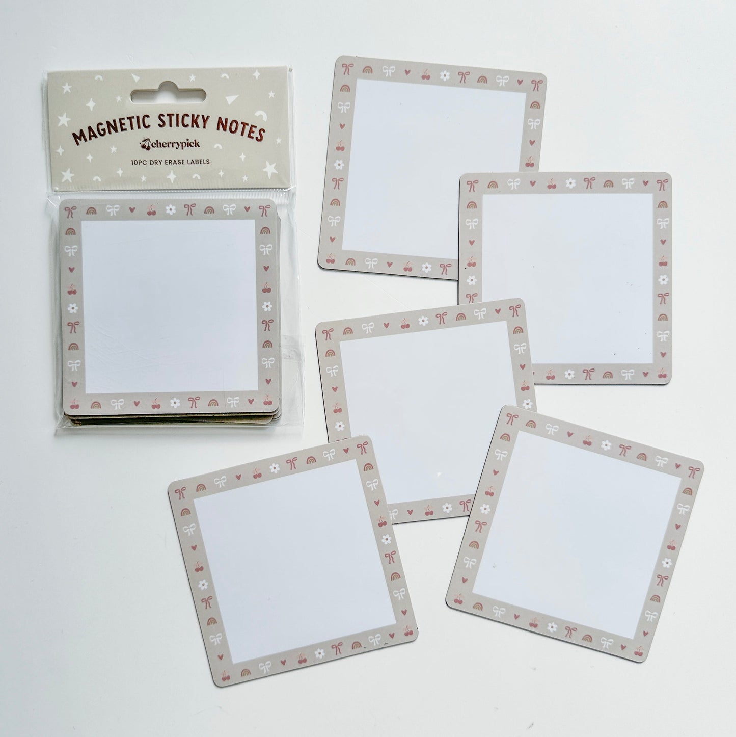 Magnetic Sticky Notes (10pc Dry Erase Labels)