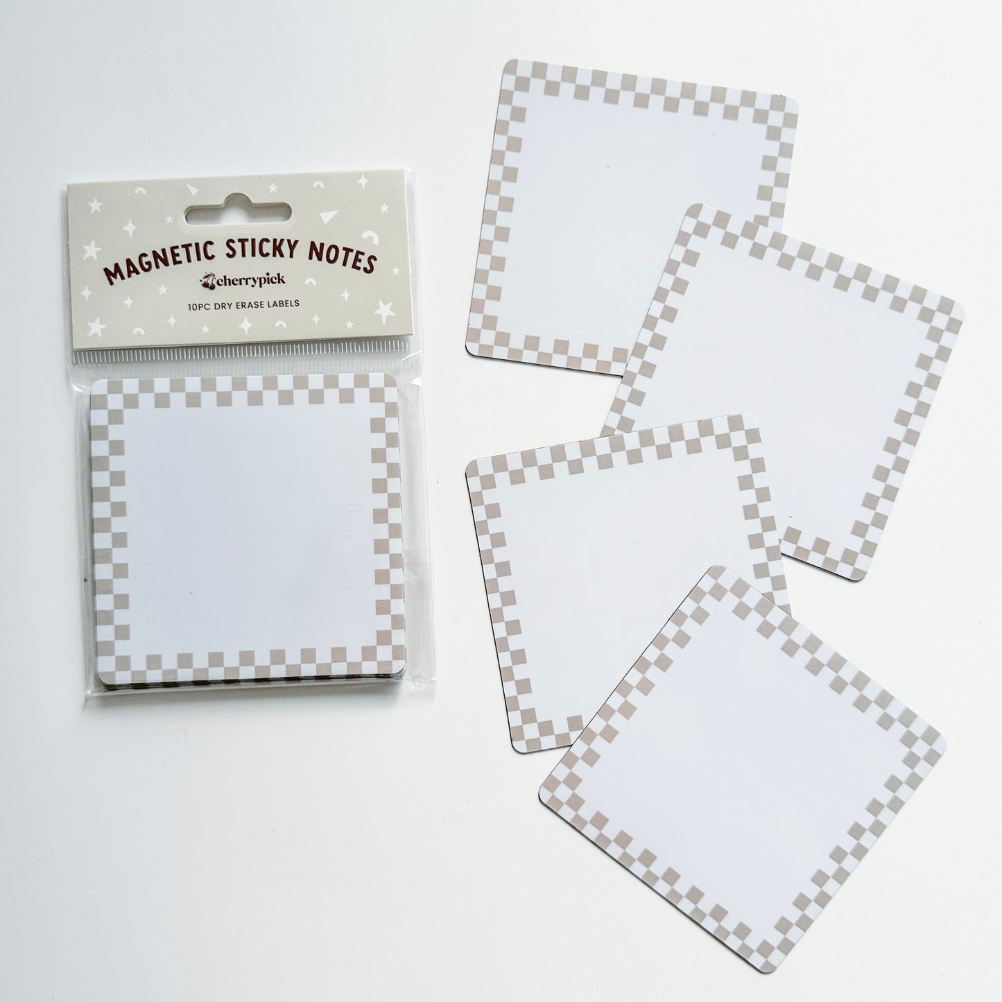 Magnetic Sticky Notes (10pc Dry Erase Labels)