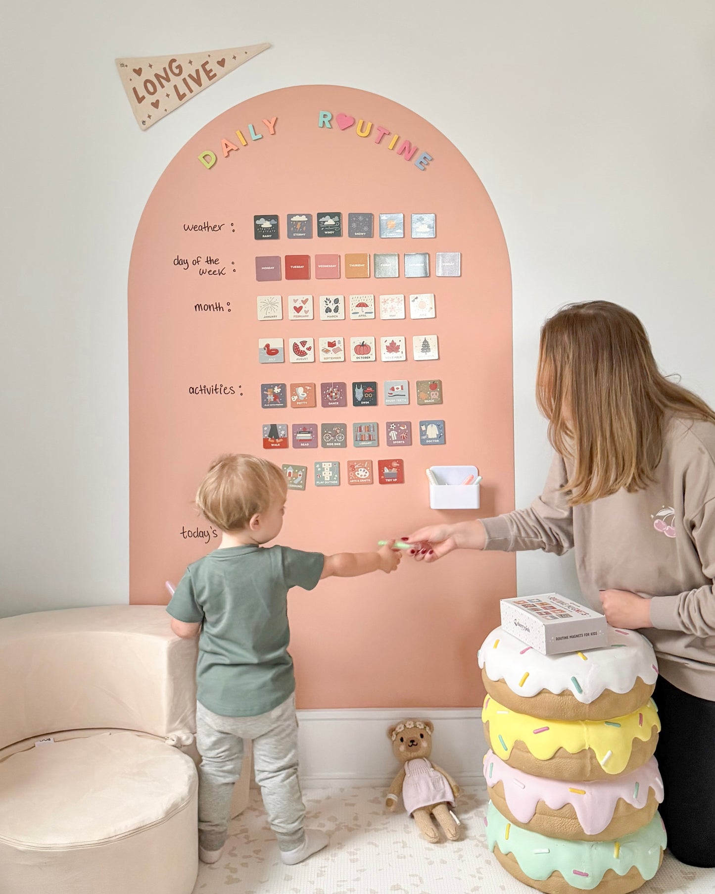 JUMBO Magic Playwall - Arch Magnetic Wall Decal for Kids