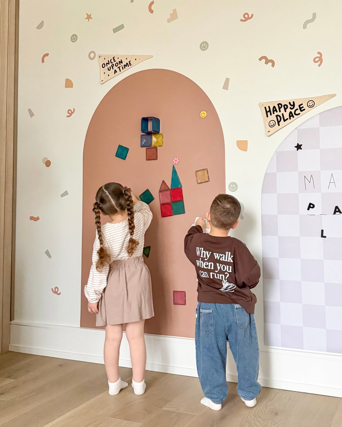 JUMBO Magic Playwall - Arch Magnetic Wall Decal for Kids