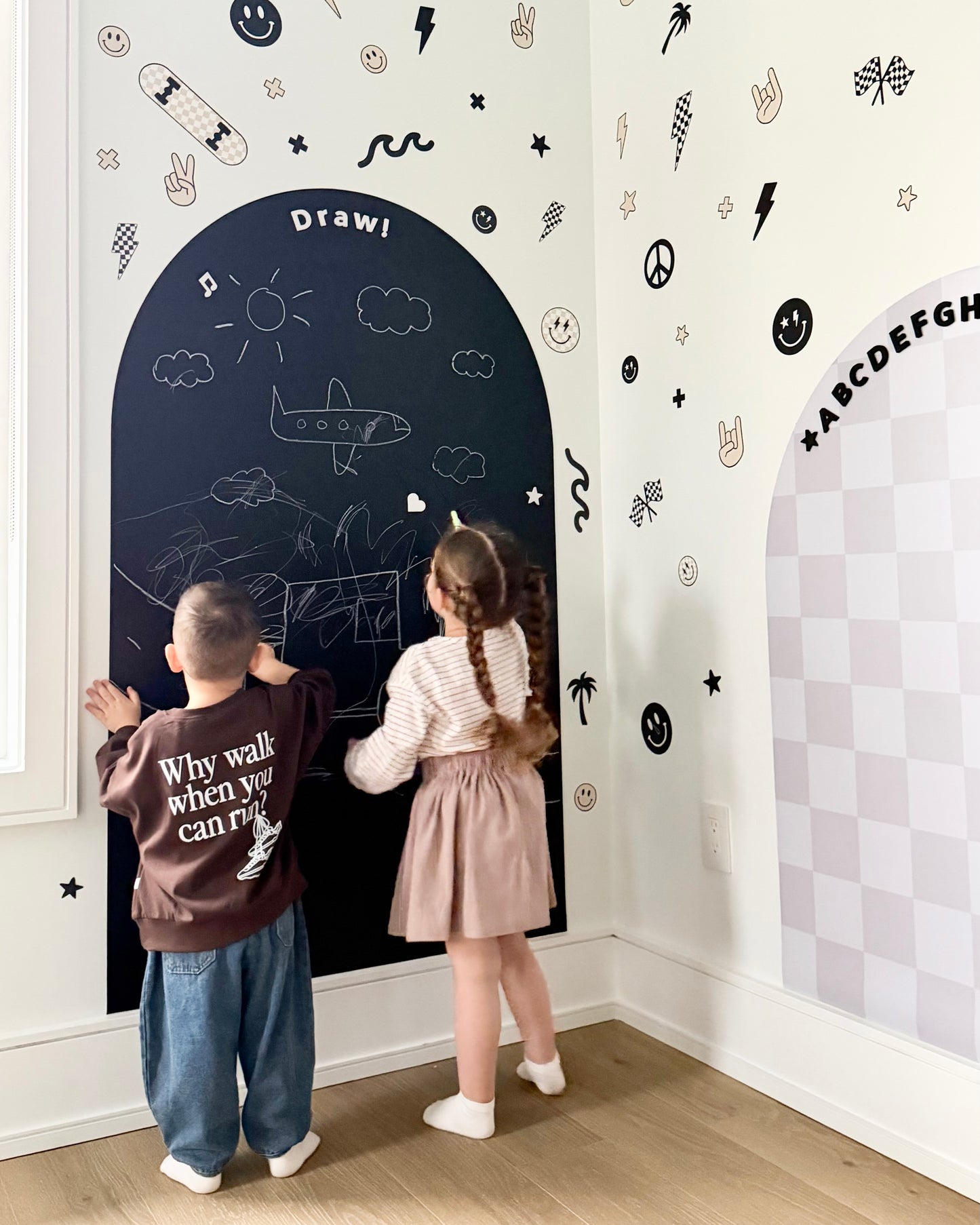 JUMBO Magic Playwall - Arch Magnetic Wall Decal for Kids