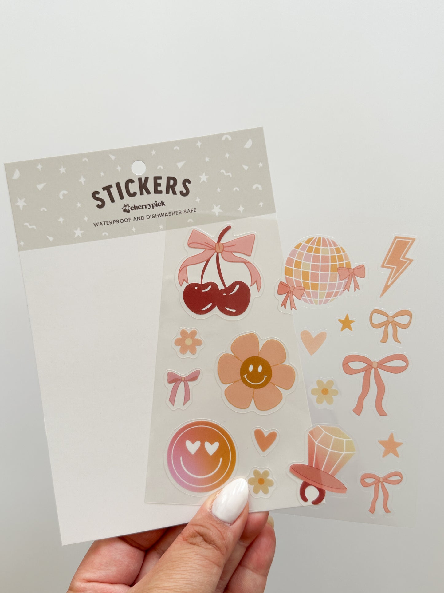 Girly Pop Waterproof Sticker Sheet