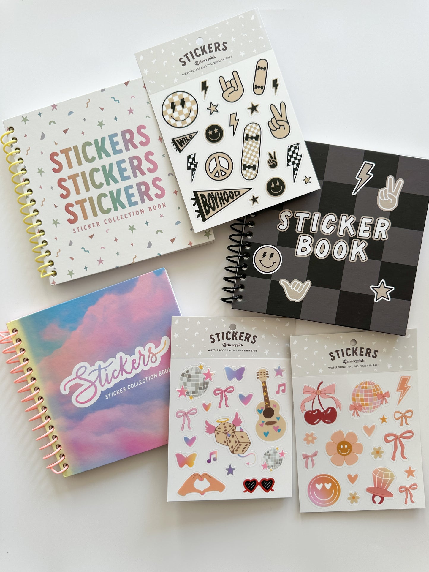 Girly Pop Waterproof Sticker Sheet