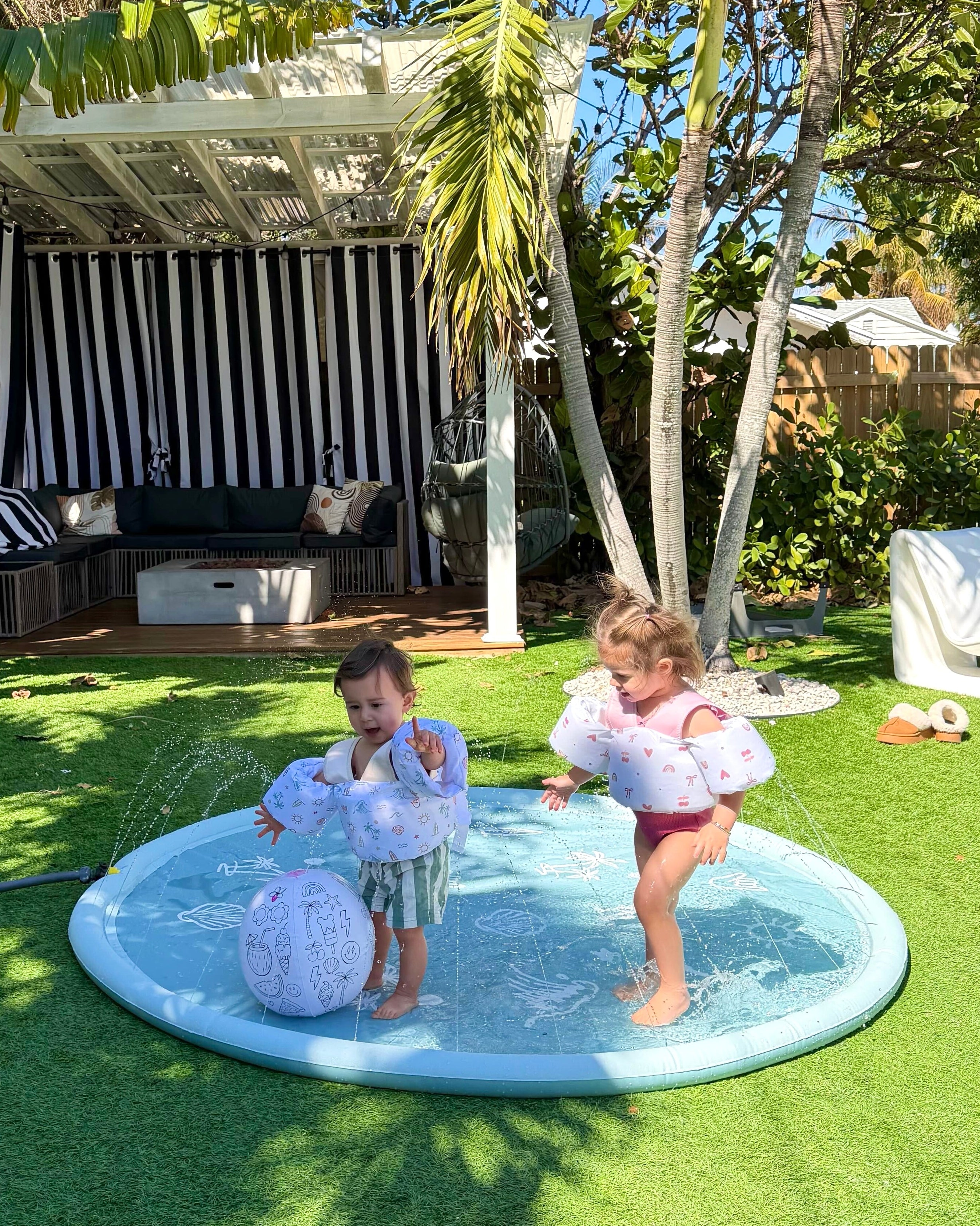Pois ポワSplash setup tops Sprinkler Splash Pad for Kids – Cherrypick