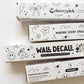 Peel & Stick Fabric Wall Stickers - Affirmation Candy Hearts (Muted)