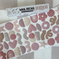 Peel & Stick Fabric Wall Stickers - Abstract Shapes (Girly)