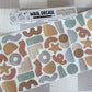 Peel & Stick Fabric Wall Stickers - Abstract Shapes (Earthy)