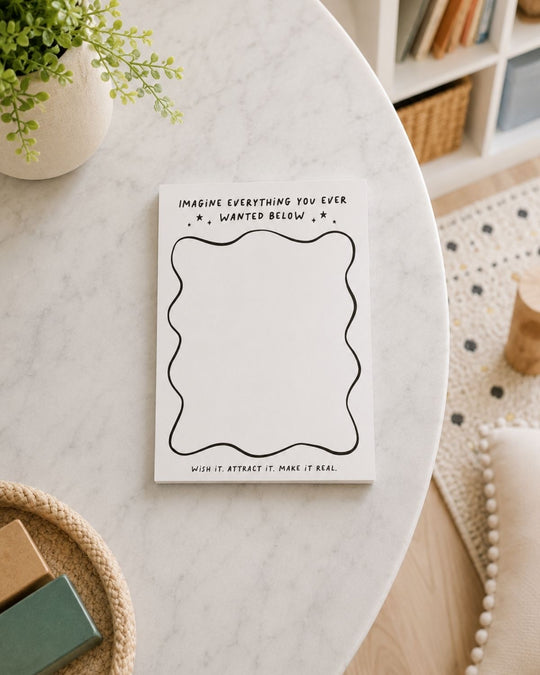Imagine Everything You Ever Wanted Manifest Notepad