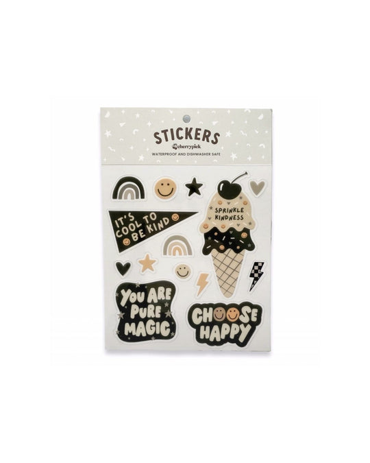Kindness Waterproof Sticker Sheet (Neutral)