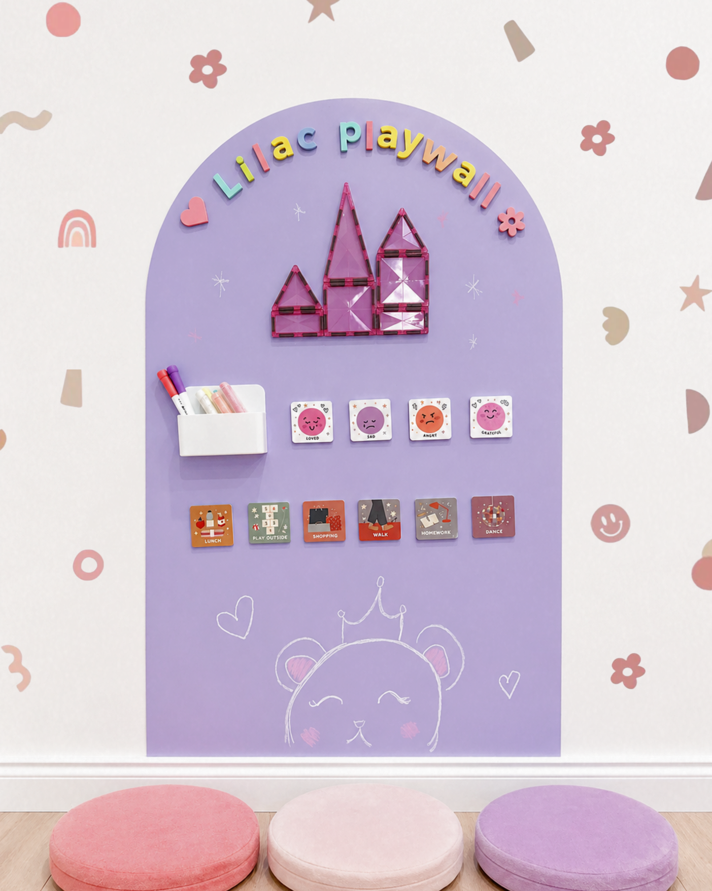 Magic Playwall - Original Arch Magnetic Wall Decal for Kids