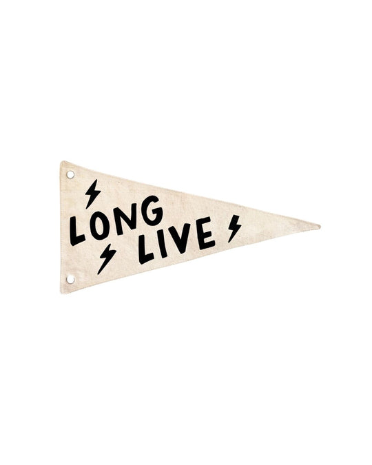 Long Live (Bolts) Canvas Pennant Flag
