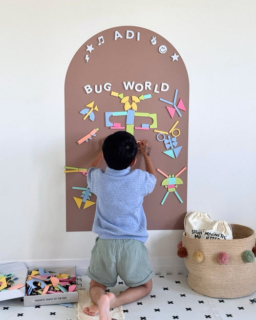 Magic Shape Set - Soft Foam Magnetic Shapes for Building and Play