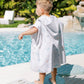 Kids Hooded Beach Poncho - Quick Dry Pool & Swim Towel