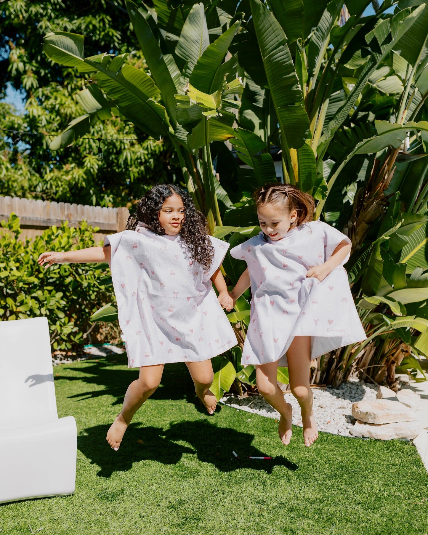 Kids Hooded Beach Poncho - Quick Dry Pool & Swim Towel