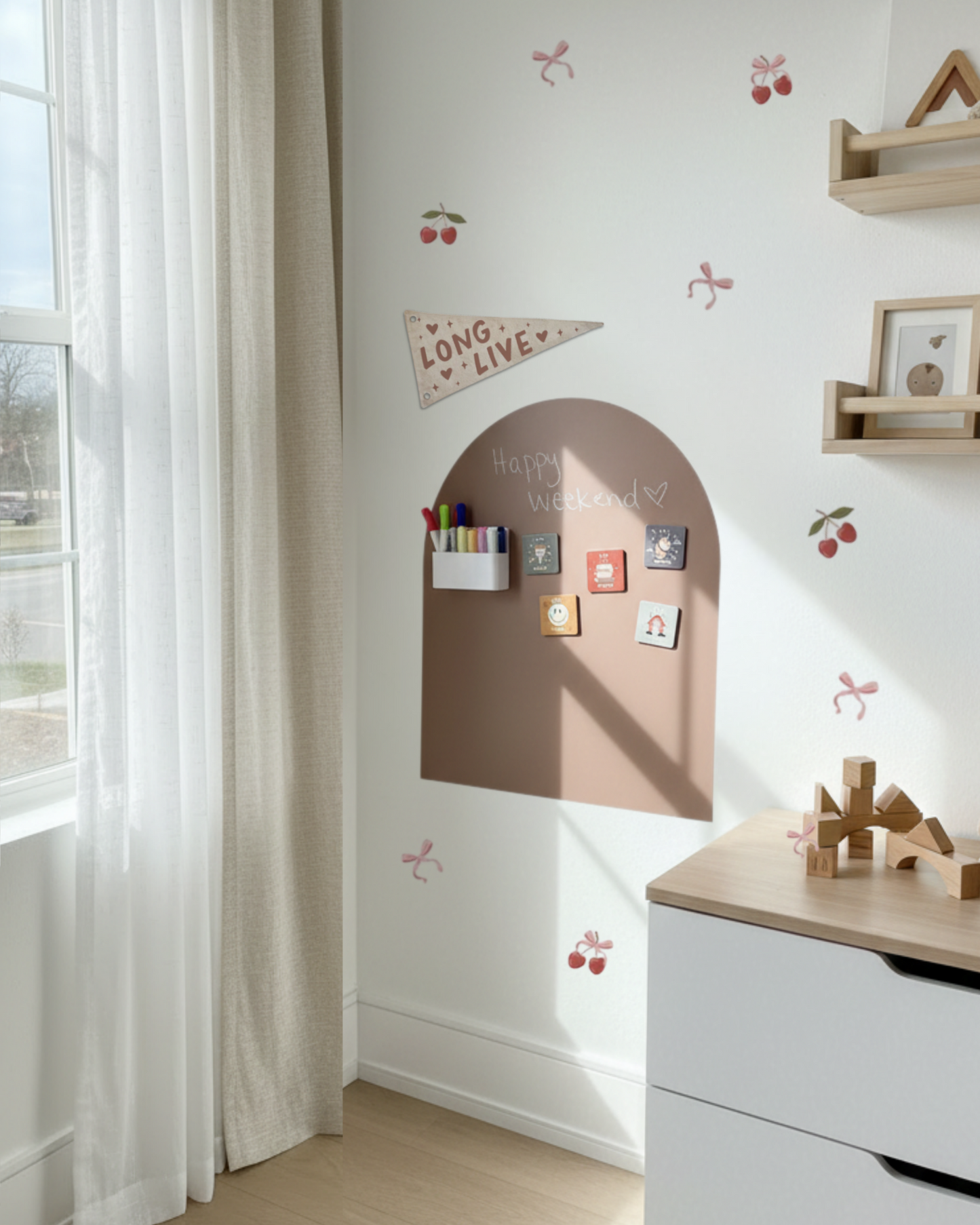 MINI Magic Playwall - Arch Magnetic Art Wall Decal for Small Spaces