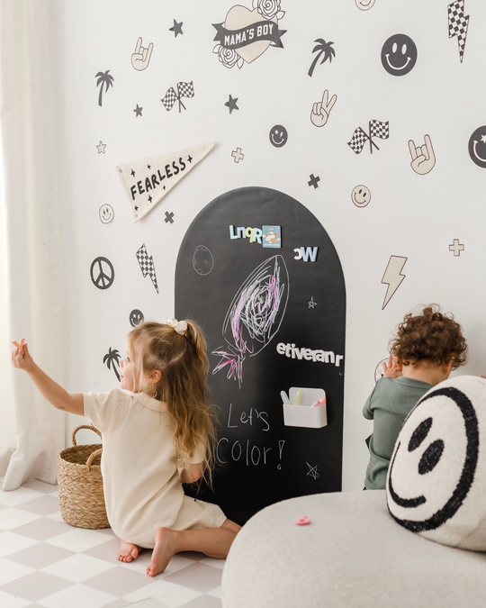 Dustless Chalk Crayons + Magnetic Holder Bundle for Magic Playwall