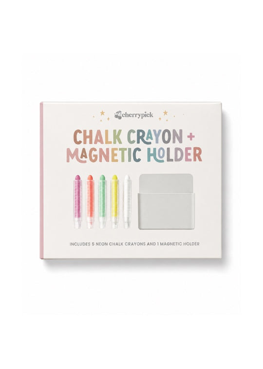 Dustless Chalk Crayons + Magnetic Holder Bundle for Magic Playwall