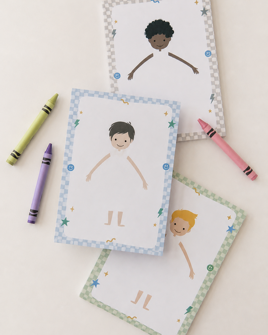 Design-a-Doll Boys Pretend Play Notepad