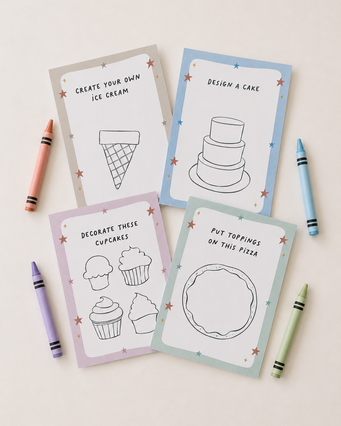 Foodie Fun Kids Pretend Play Notepad
