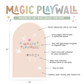 Magic Playwall - Original Arch Magnetic Wall Decal for Kids