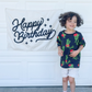 Happy Birthday Banner (B&W Classic)